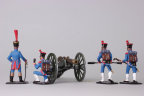 Набор оловянных солдатиков "Пушечный расчет французской армии 1812 года"