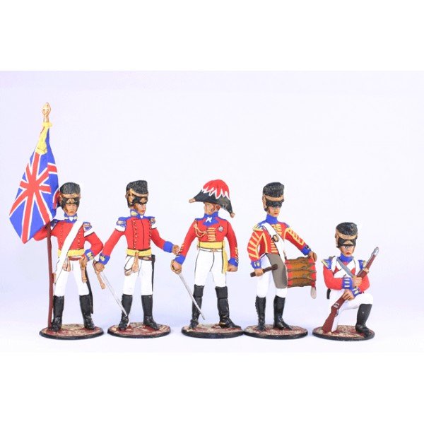 Набор оловянных солдатиков  "Англичане 1812"