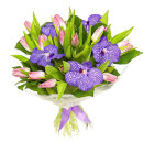 Букет тюльпанов и орхидей